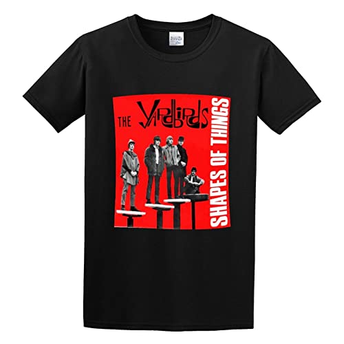 Photo de Yardbirds Shapes of Things The Yardbirds Unisex 100% Cotton Short-Sleeve T-Shirts Black XXXL