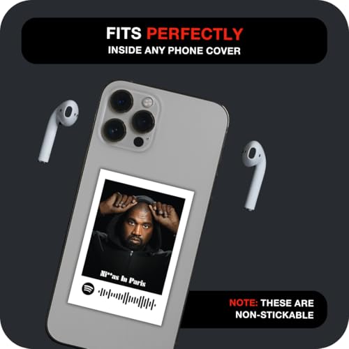 Image of Funk You Store Kanye West Mini Posters (Set of 18) Songs Mini Poster Kit | Kanye West Graduation poster Size (8 x 6 cm) Posters for Phone Accessories, Bedroom, Office, room decoration (C 065)