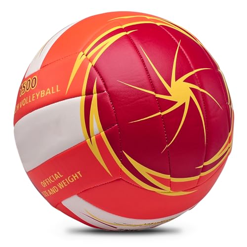 Image of Soft Rubber Lightweight Volleyball for Indoor Training Game Competition, Gym, Outdoor Beach Play, Gift for Kids,Fit for Beginner, Teenager, Adult, 1pcs