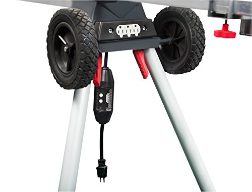 Protocol Equipment Professional Miter Saw Workstation, Universal Mount, Durable Steel Construction, Portable, Supports 500 Lbs. #TOP4