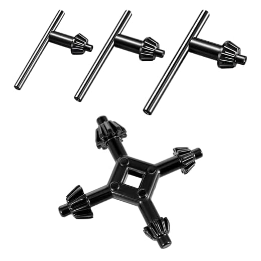 4-Piece Drill Chuck Key Wrench Set