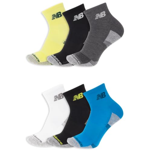 Image of New Balance Unisex Adult Performance Cushioned Ankle Socks, 6 Pairs