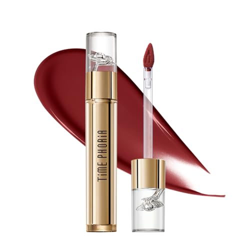 Image of Elixir Velvet-Shine Switching Lip Tint, 2-in-1 Velvet & Shine Red Terracotta Lip Cream, Hydrating Long Lasting Liquid Lipstick, Blurs Lip Lines, Lightweight with Vitamin E 007 Eclipta