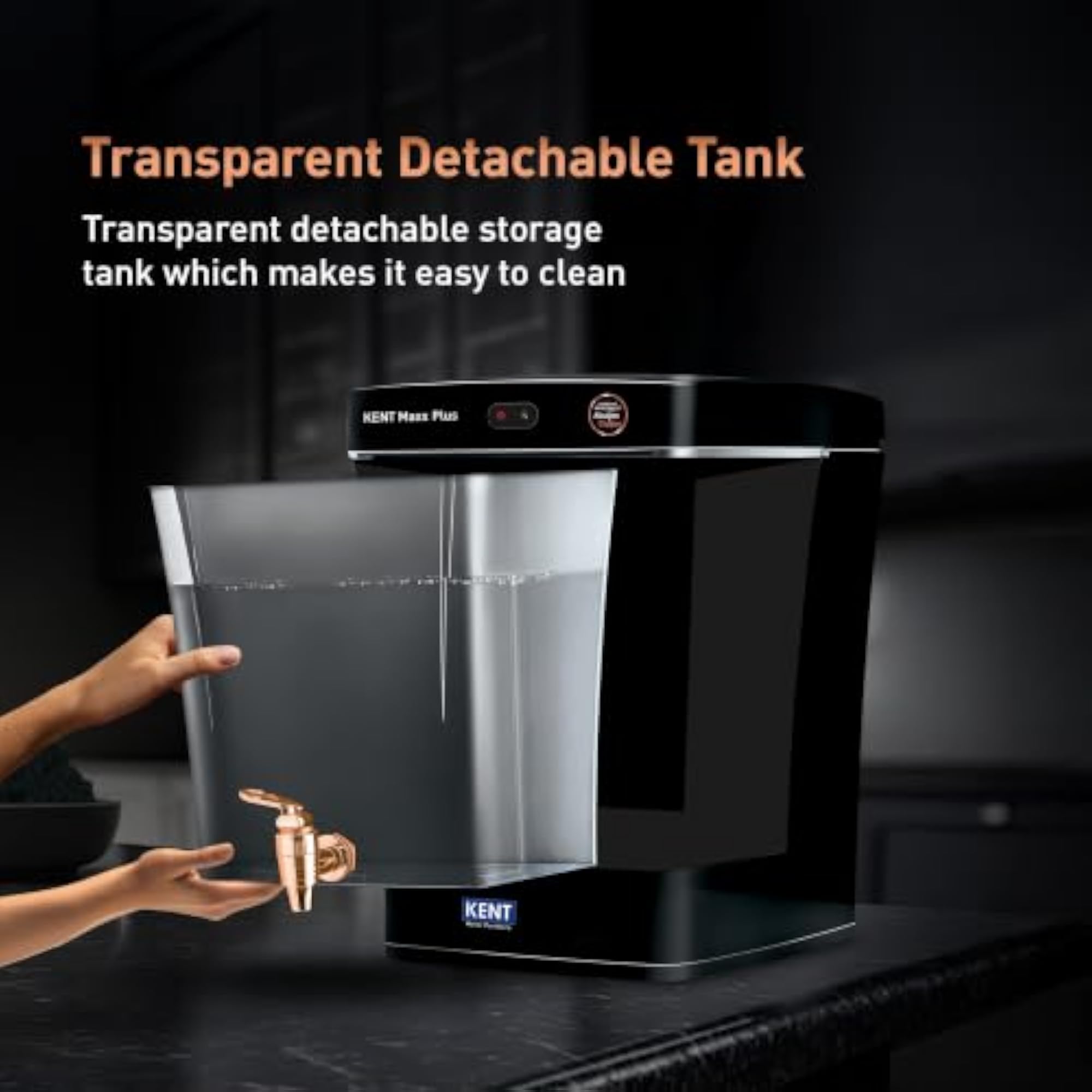 Maxx Plus UV Water Purifier, 7L Transparent Tank