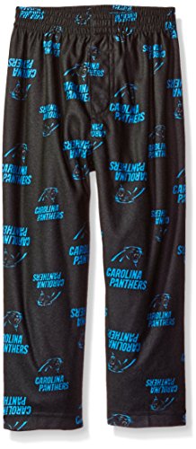 NFL Toddler Panthers Sleepwear All Over Print Pant, 2T, Black