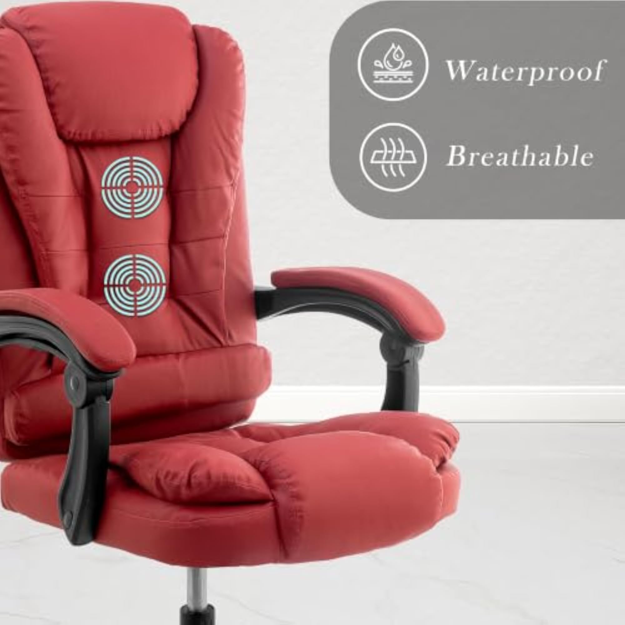 Italia Premium Leatherette Office Chair for Work
