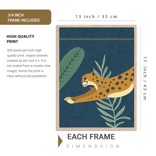 Image of kotart Paintings Modern Art Framed Wall Painting for Living Room Bedroom - Wall Posters /Paintings with Frame - Paintings for Wall Decoration - Set of 4 (Art 6, Big (13x17 or 13x13 inch))