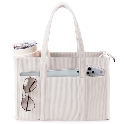 Grand sac à main zippé en velours pour ranger toutes ses affaires de cours