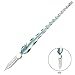 HSTYAIG Glass Dip Pen Set Vintage Handmade Glass Signature Pen Elegant Crystal Dip Pen Sign Gift Pen (Light Blue)