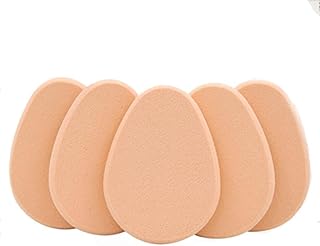 Esponja de maquillaje suave beige, 5 piezas, ...