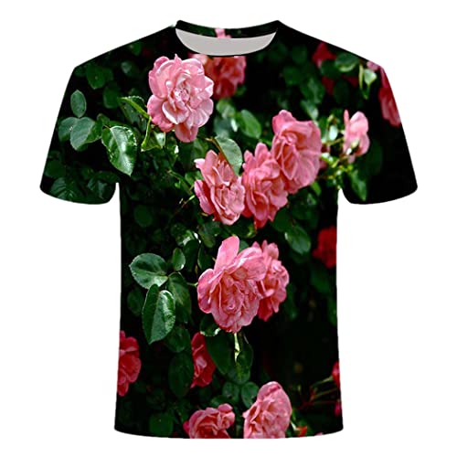 T-shirt d été à fleurs 3D Haitpant pour éviter les tenues ternes en saison chaude