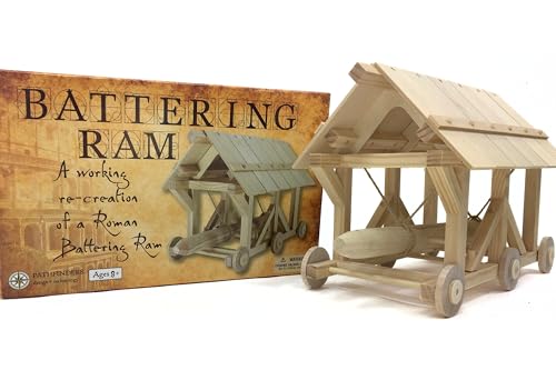 Pathfinders STEM kit | Roman Empire Battering Ram | Medieval Weapons Science Kits for Kids Age 8-10 10-14 | stem Kits for Kids Age 12-14 Physics Toys | Engineering kit | Learning Resource by PATHFINDERS - Used condition - US$21.23