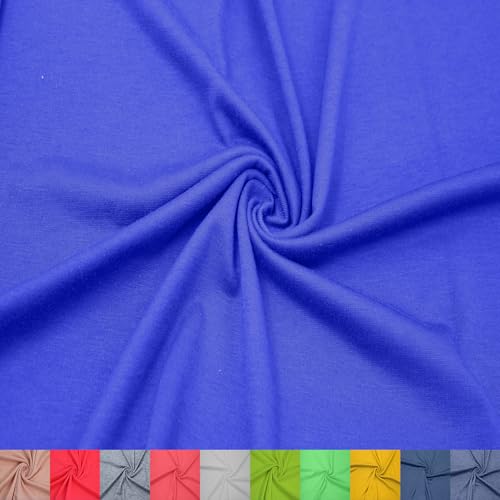 60' Wide Poly Rayon Spandex Jersey Knit Fabric by The Yard – 155 GSM, Lightweight, Breathable, 2-Way Stretch for Sewing, Apparel, Dresses, Baby Clothes & DIY