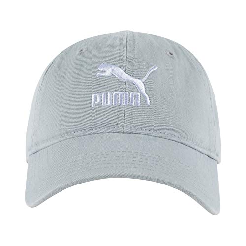 PUMA Archive Adjustable Strap Dad Baseball Cap Hat (Light Grey)