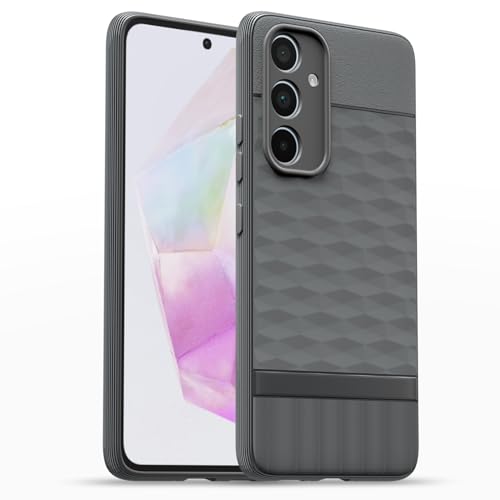 Image of Outlouders Back Cover for Samsung Galaxy A35 5G | Full Camera Protection | TPU Soft Flexible Shockproof Bumper Case (Grey)