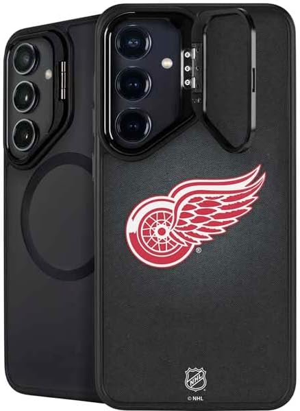 Skinit Kickstand Phone Case Compatible with Galaxy S25 Plus - Officially Licensed NHL Detroit Red Wings Home Jersey Design