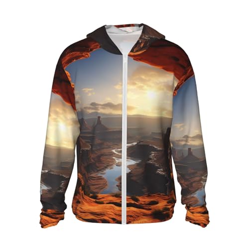 Veste à capuche protection solaire UPF 50+ zippée anti-UV pour randonnée