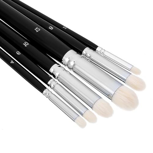 Dry Brush Miniature Painting, 6Pcs Professional Dry Brush Set Beginner