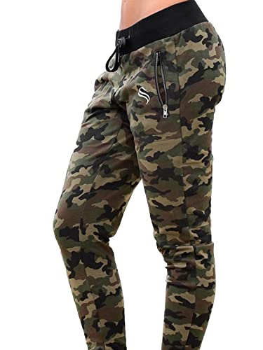 Image of NOBERO Camouflage Jogger for Women |Regular Fit Track Pant | Casual Womenswear