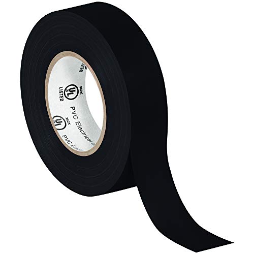 Image of Aviditi Black Electrical Tape, 3 /4 Inch x 20 Yards, UL Listed, Vinyl Tape to Repair, Splice and Bundle for All Electrical and Wiring Projects (200 Rolls)