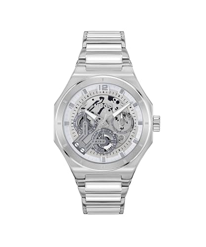 Hugo Reloj Analógico De Cuarzo Multifunción Para Hombre Colección Grail Skeleton Con Correa De Acero Inoxidable Plateada - 1530377 Hugo Reloj Analógico De Cuarzo Multifunción Para Hombre Colección Grail Skeleton Con Correa De Acero Inoxidable Plateada - 1530377