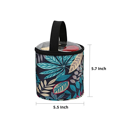 Yarn Storage Bag Organizer, Small Yarn Storage Tote Bag Basket, Mini Knitting Bag Yarns Drum Case For Carry Yarn Ball, Crochet Kits, Mothers Gift 5.7 X 5.5 Inch #TOP1