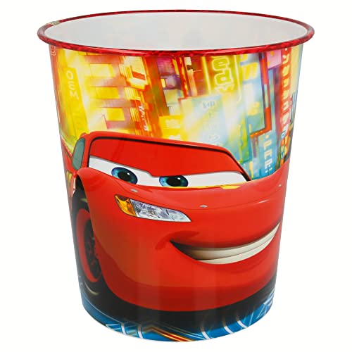 Joy Toy 72238 Disney Cars Poubelle Plastique Multicolore 21 x 21 x 23 cm