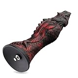 Hismith Monster Riesen Dildo 26cm für Fickmaschine, Dragon Fantasy Dildo mit Saugnapf für Sexmaschine, Silikon Tier Dildo 19.8cm Einführbare Länge mit KlicLok System, Sex Toy für erfahrene Benutzer