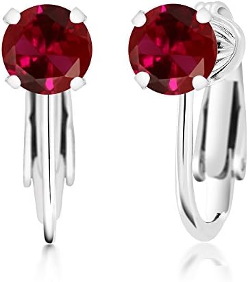 Amazon | [Gem Stone King] 2カラット シンセティック ルビー 