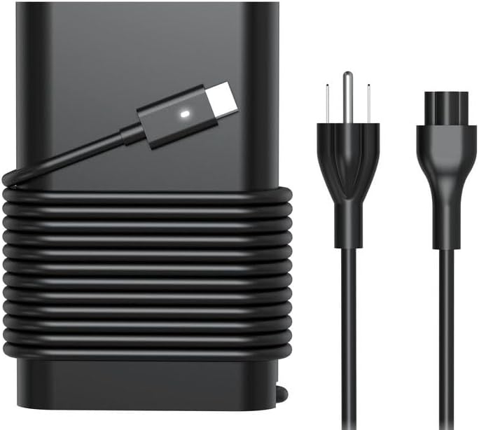 65W USB-C Laptop Charger Compatible with Dell Latitude 5520 5420 5540 7420 | AC Power Adapter for XPS 13 9305 9310 9320, Inspiron 14 7400 7620 2-in-1, Chromebook 3100, P/N: LA65NM170 HA65NM170 DA65NM170