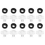 NVOQILIN 10 Stück Badewannen-Auslauf-Umstellventile, Reparatur mit Dichtungen und Toren, starker Gummi-Ersatz für 3800