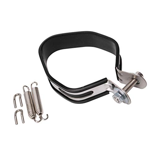 figatia Braçadeiras de silenciador de motocicleta universais 85 mm fixam o escape de suporte