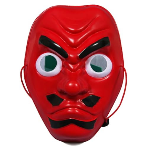BEESUM Japanese Tengu Noh Cosplay Mask PVC Demon Prajna Full Size Halloween C...