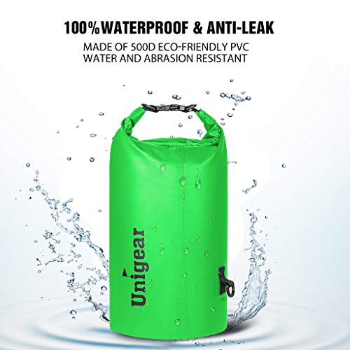 Image of Unigear Floating Waterproof Dry Bag for Kayaking, 2L /5L /10L /20L /30L /40L | Lightweight Gear Storage, Waterproof Phone Case Included, For Boating, Fishing, Swimming, Camping, Beach And Paddle Boarding