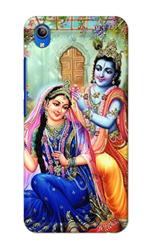 Image of Printed Hard Back Cover Case for Vivo Y91i | Vivo Y90 | Vivo Y91C Back Cover (Radha Krishna) -1803