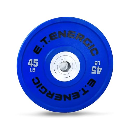 Bumper Plates Set with Steel Insert Multiple Weights