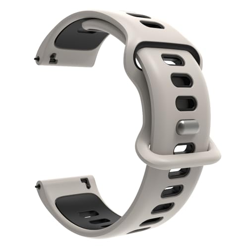 anyloop Silicone Replacement Straps Compatible Smart Watch Ultra CW01, Liquid Silicone, Sweat-proof and Skin-friendly, Professionally Customized, Dual White, 22mm