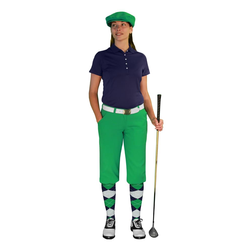 Golf Knickers Start-in-Style Traditional (Plus Fours) Outfit for Ladies - Lime - Size 12