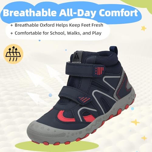 Image of Mishansha Kids Water Resistant Hiking Boots, Boys Girls Anti Collision Anti-Skid Athletic Outdoor Ankle Adventure Trekking Shoes