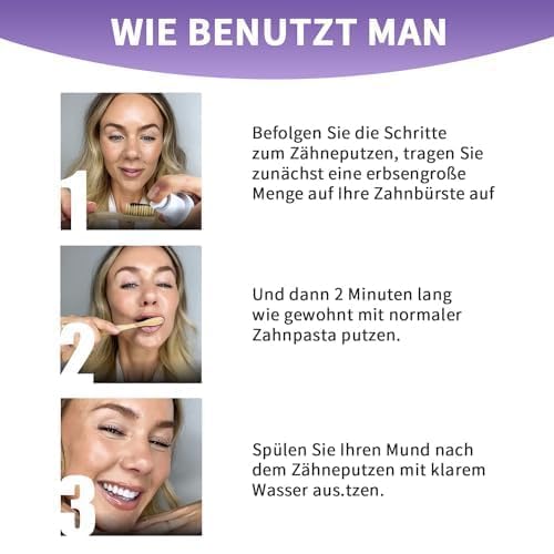 Zahnpasta Weisse Zähne,Strahlend Weiße Zähne,Zahnfleisch Reparatur,Effektive Verfärbungsentfernung,Schonende Zahnfleischpflege