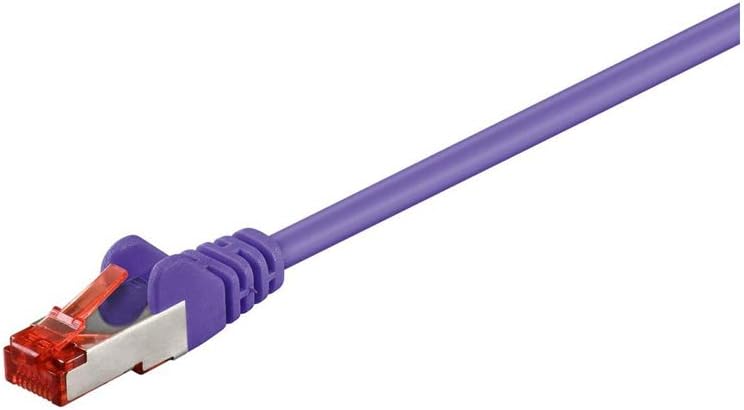 Goobay 93545 CAT 6 Patch Cable, S/FTP PiMF, Violet, 7.5m Length, 7,5 m
