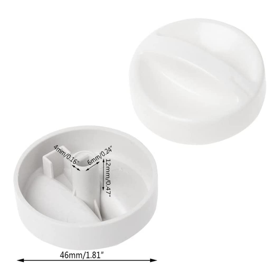 2 Manopole Timer Sostitutive Per Forno A Microonde | Plastica | Foro A D 6x4mm | Facile Installazione | Universali