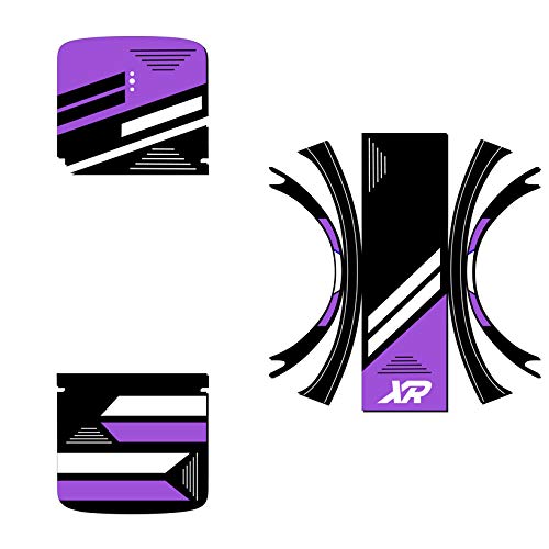 Graphics for OneWheel Plus XR, Blitz Purple design, Fender decals and grip tape only, EARTH SURF DESIGNS by Senge Graphics Inc.