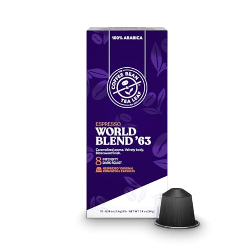 CBTL Espresso Original Compatible Coffee Pods, Capsules, World Blend (Medium Roast),10ct