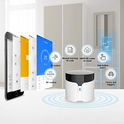 Bestcon Rm4C Pro Rf Ir Controlled Wifi Remote Control Hub For Smart Home For Home Devices Tv Stb Air Condition Dvd Work With Alexa Google Home Ifttt #TOP1