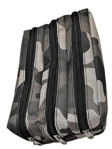 Estojo Escolar Triplo EE2110, LS Bolsas, Camuflado, 21 x 12 x 9 cm