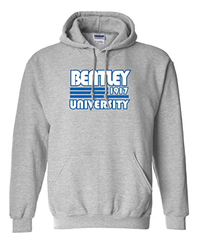 CreateMyTee | Retro Bentley University Hooded Sweatshirt