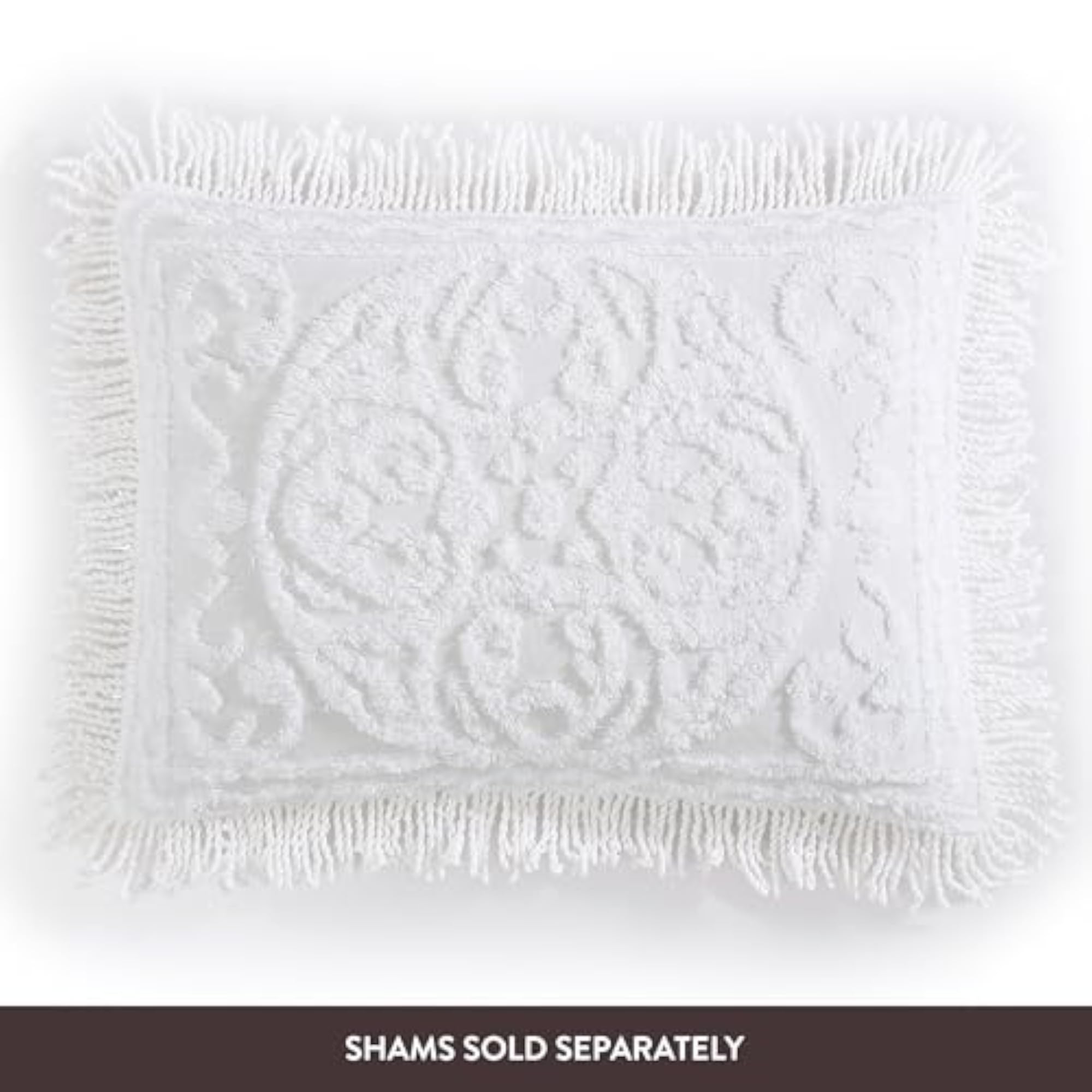 Medallion Chenille Bedspread, Twin Size