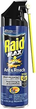 Raid Max Ant and Roach Spray, 14.5 Ounce (Pack of 6)