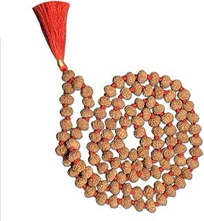Mala 108 perles Rudraksha Indonésien 9 Mukhi Ganesha Arts collier 10mm original